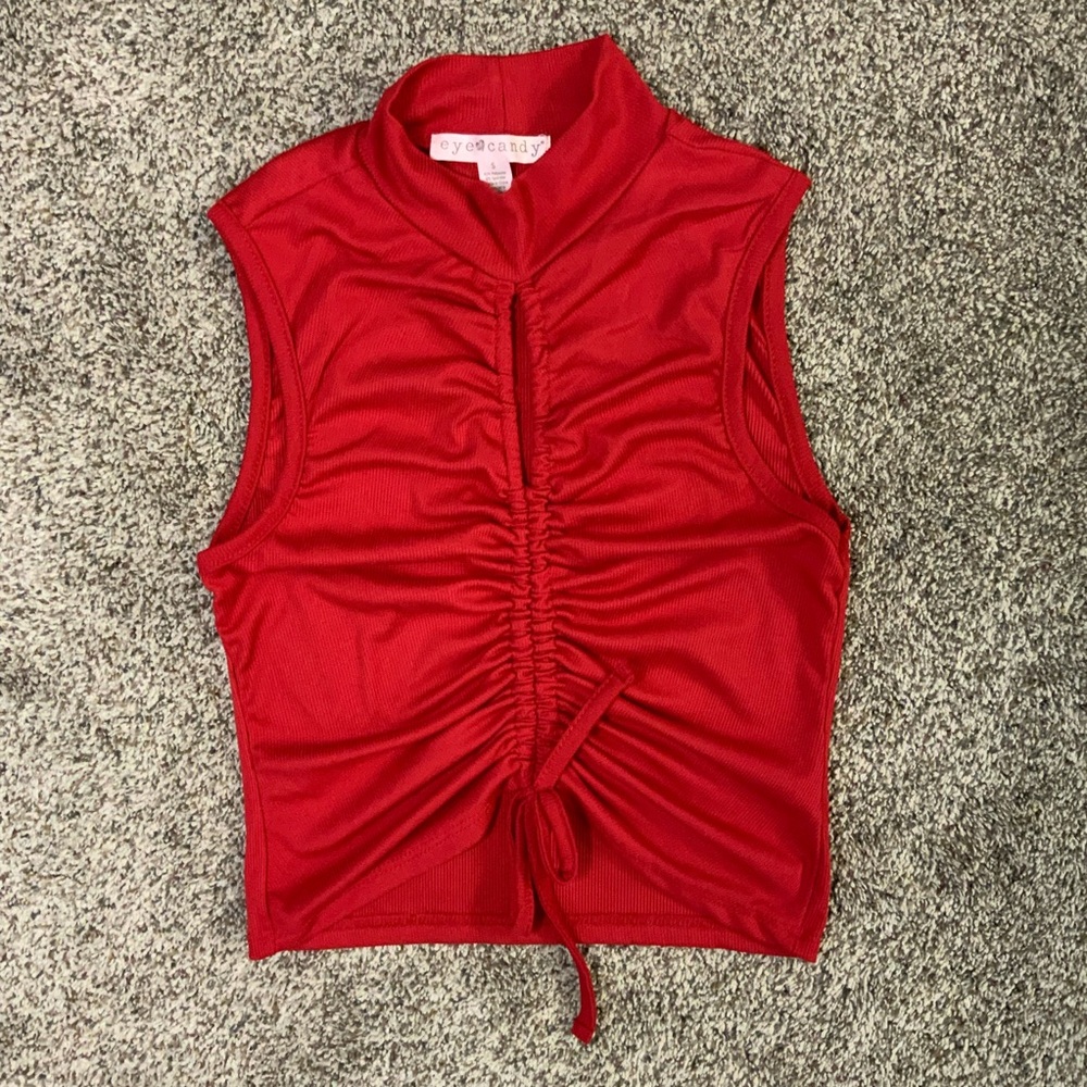 Eye Candy Red Sleeveless Top
